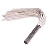 Handwork Make Genuine Leather COW LEATHER Whip，Ancient Wooden Round Handle new 1