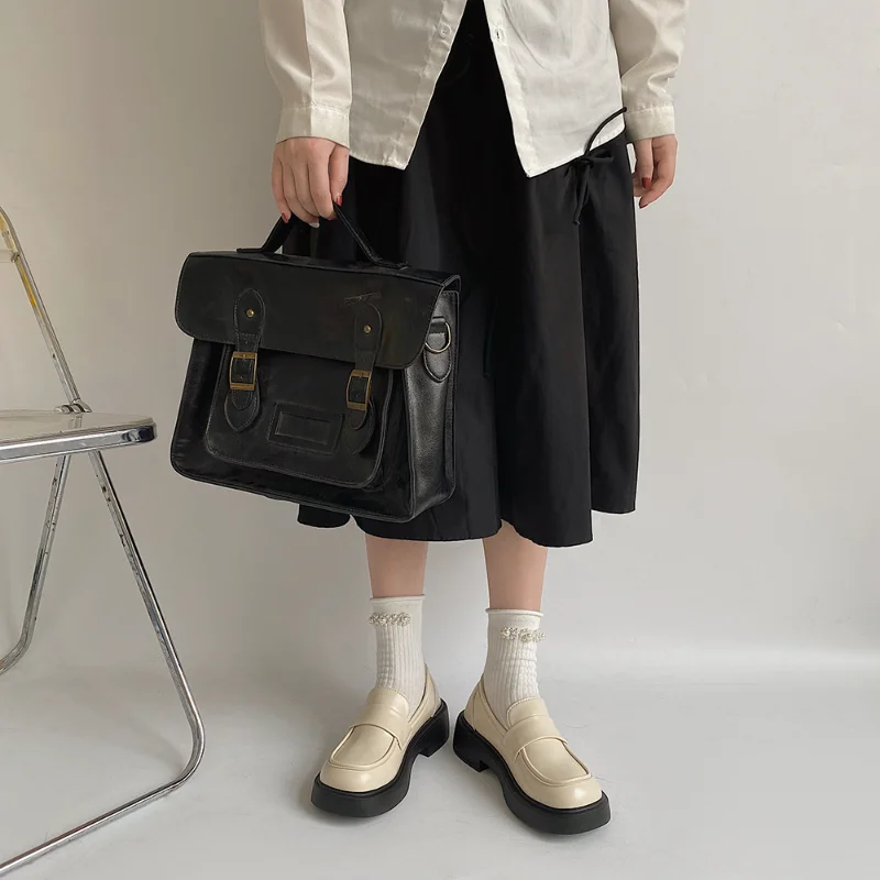 Women Shoes New Girl Lolita Uniform Shoes Cute Sexy Mary Jane Platform Shallow Pumps Low Heel Woman Loafers Shoes Ladies Pumps