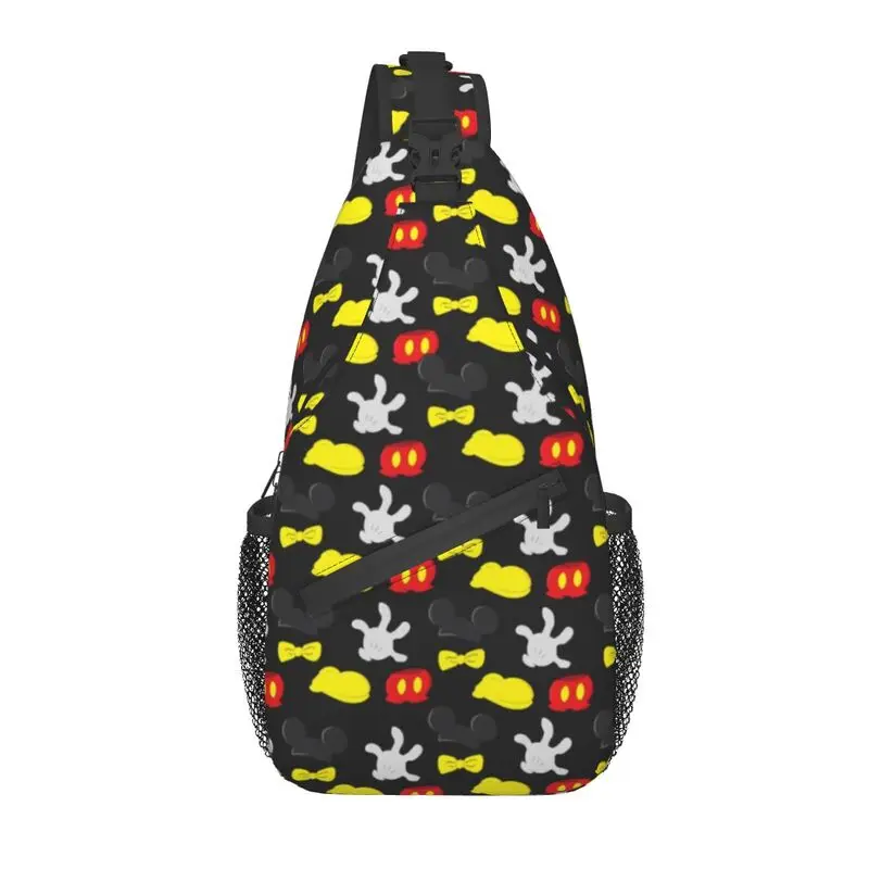 

Cool Mouse Minnie Mickey Pattern Sling Crossbody Backpack Men Anime Figure Shoulder Chest Bags for Traveling