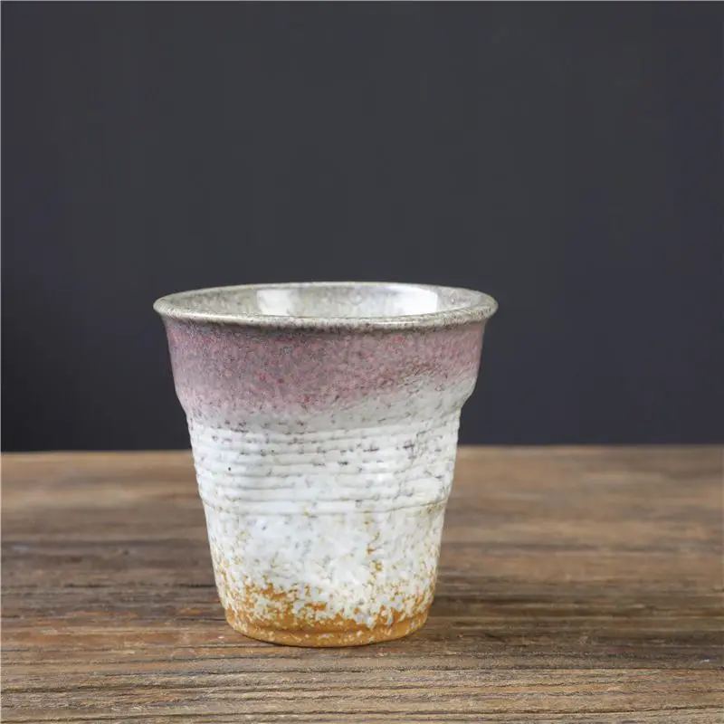 Creative Pleated Ceramic Mug - Handmade Italian Style Coffee Cup (7.6oz)