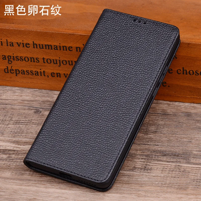 Hot Sales Luxury Genuine Leather Flip Phone Cases For For Sony Xperia 1 V Pro-i Leather Half Pack Phone Cover Case Shockproof