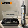 WORX WX242 4V Electrical Screwdriver Set Smart Cordless Electric Screwdrivers USB Rechargeable 30 Bit Mini Drill Power Tool work 1