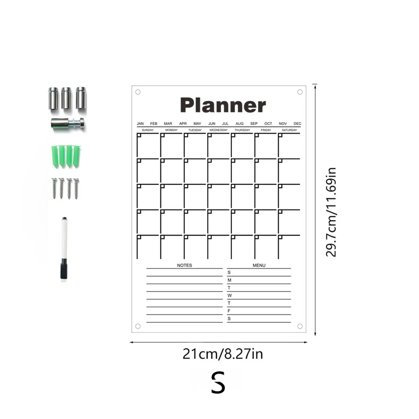 Acrylic to Do List Whiteboard Reusable for Office living Room
