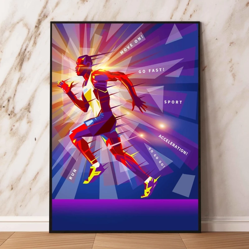 

Canvas Prints Runner athletics Sport Modern Living Room Wall Art Poster Toys Christmas Gifts Hanging Comics Pictures