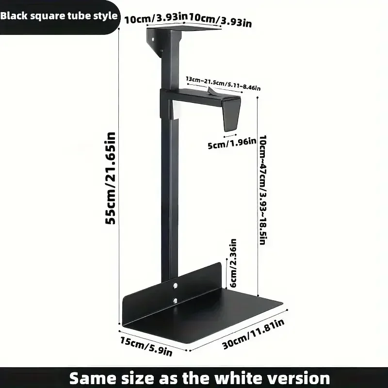 Universal PC Case Holder Under Desk Wall Side Mount CPU Stand Adjustable Computer Mainframe Hanger Host Box Stand Bracket Rack