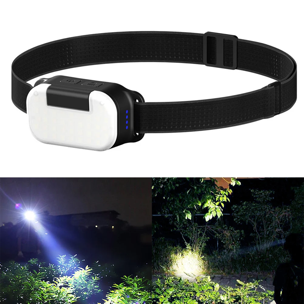 

Миниатюрный перезаряжаемый мощный налобный фонарь COB, фонарь для кемпинга, фонарь для походов, аксессуары для кемпинга на открытом воздухе, долговечный, практичный