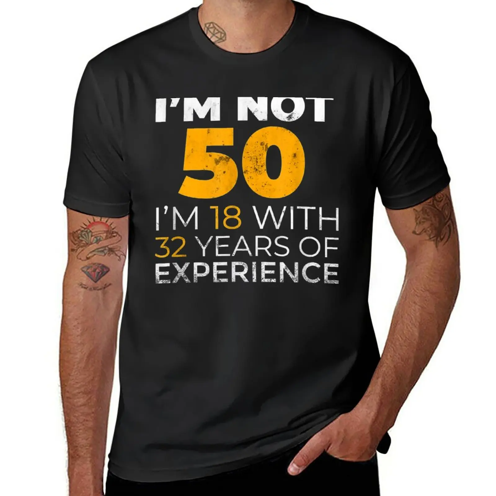 

50Th Funny Man Woman 50 Years Party T-Shirt oversized sweat plus size tops t shirts for men graphic