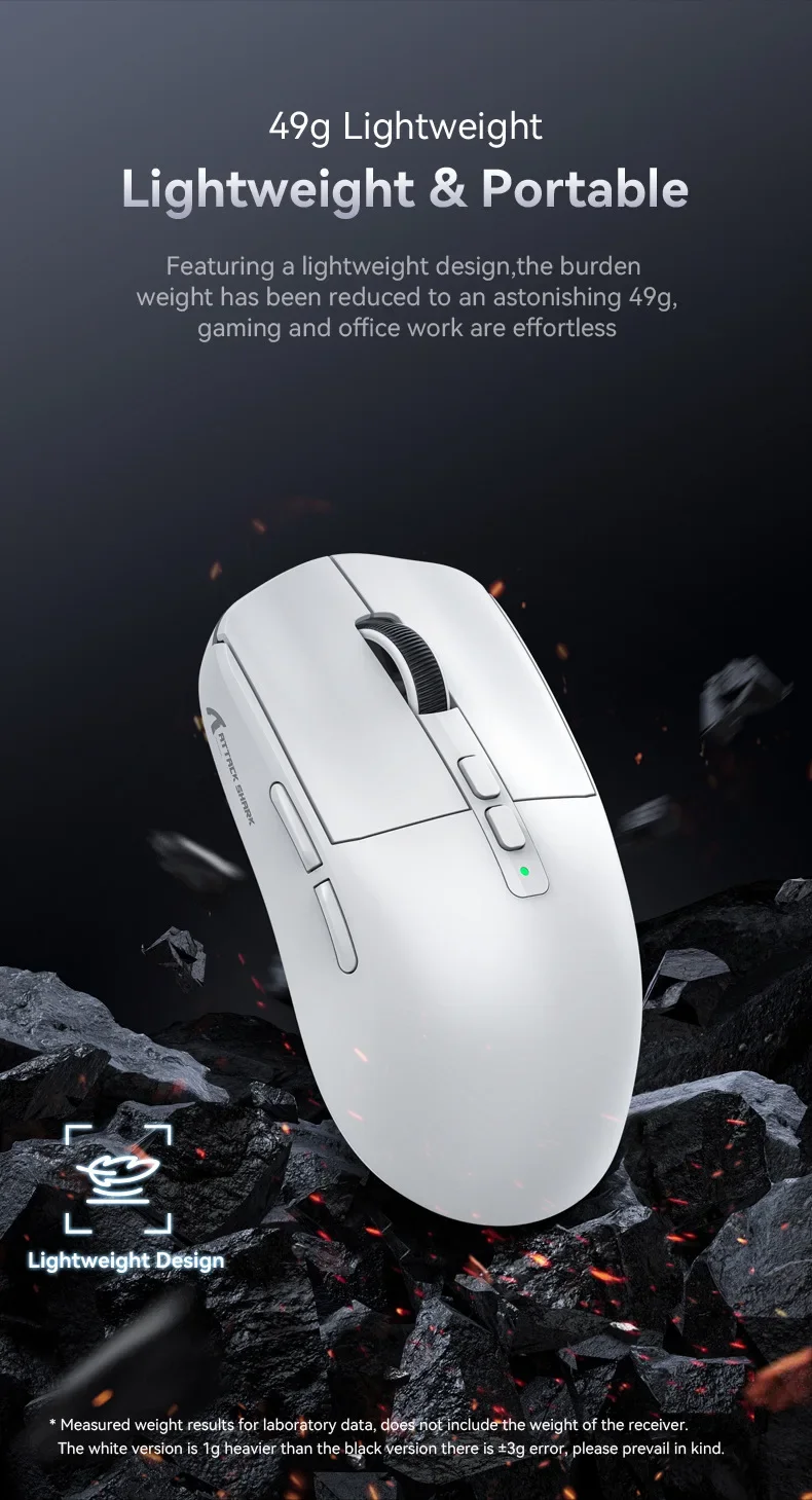 Attack Shark X6 49G programmable Wireless Mouse 2.4G USB Wired PAW3395 26000 DPI for Laptop PC Optical computer Gaming Mouse 23 Attack Shark X6 49G programmable Wireless Mouse 2.4G USB Wired PAW3395 26000 DPI for Laptop PC Optical computer Gaming Mouse