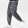 2024 Spring New Casual Loose Corduroy Solid Color Harem Pants Man Pockets All Match Fashion Male Trousers Streetwear Clothes 1