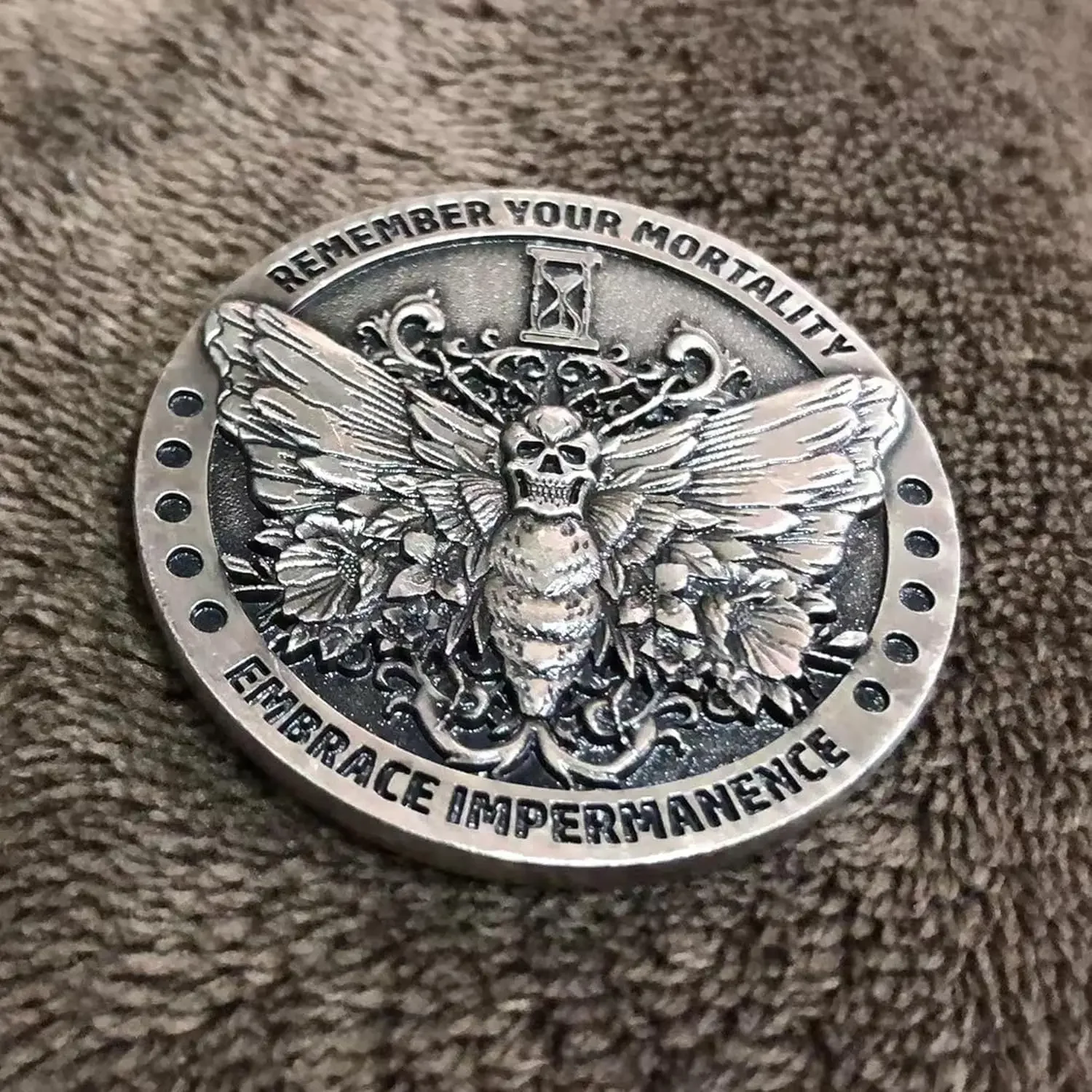 수제 메멘토 모리 토큰 스토익 리마인더, 해골 챌린지 코인 (싱글 코인) - AliExpress