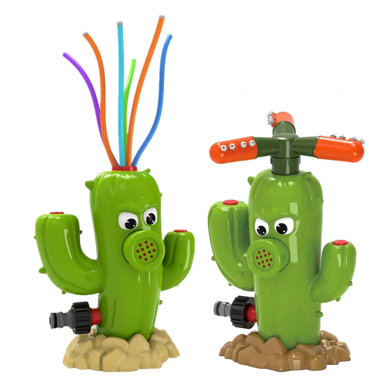 

Cactus Sprinklers Outdoor Toy Splashing Summer Backyard Toys Water Sprayer for Lawn Beach Party Favors Birthday Gift Backyard
