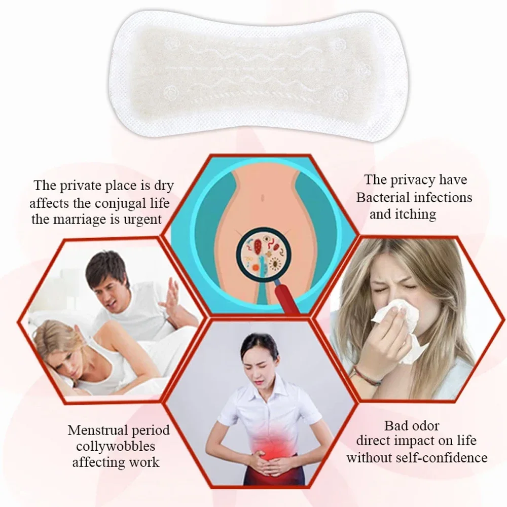 16/24/40Pcs Chinese Herbal Gynecological Pads Medicine Tampons Vaginal Infection Cure Care Medicated Sanitary Pads Panty Liner 3