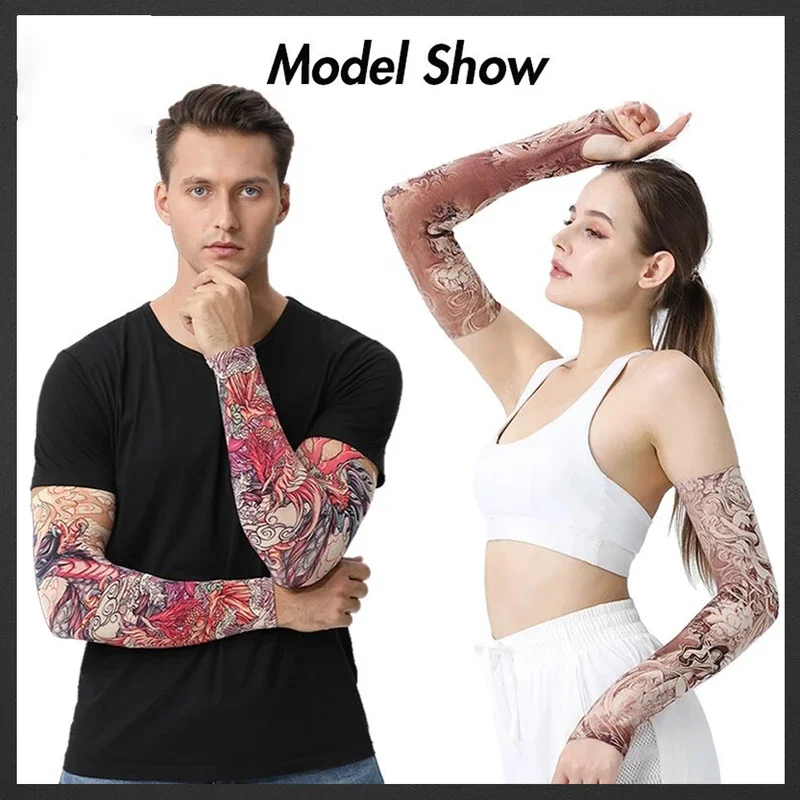 Motorcycle Cycling Samurai Sports Compression Arm Sleeves For Men Women Youth UV Sun Protection Baseball Football Basketball