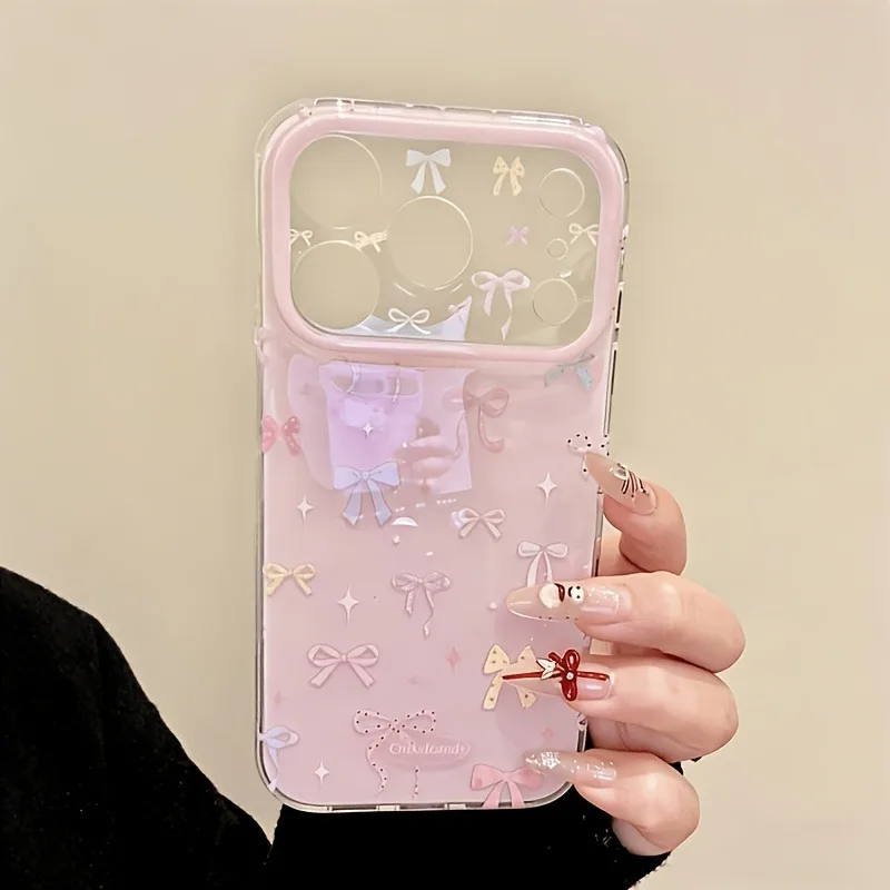Colorful Bowknot Pattern Shockproof Phone Case – Cute Protective Back Cover