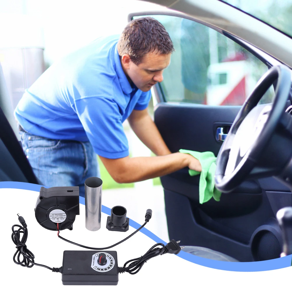 가변 속도 컨트롤러가있는 6000RPM 공기 송풍기 DC 12V 바베큐 팬 공기 송풍기 피크닉 그릴 목재 스토브 요리를위한 바베큐 송풍기 팬