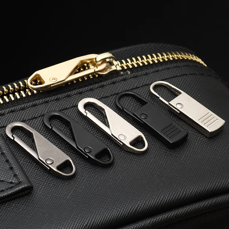 Replacement Zipper Slider Metal Zipper Pull Repair For Broken Buckle Head Zip Ends Bag Suitcase DIY Sewing Craft zipper repair kit zipper pullers zipper sliders zipper heads