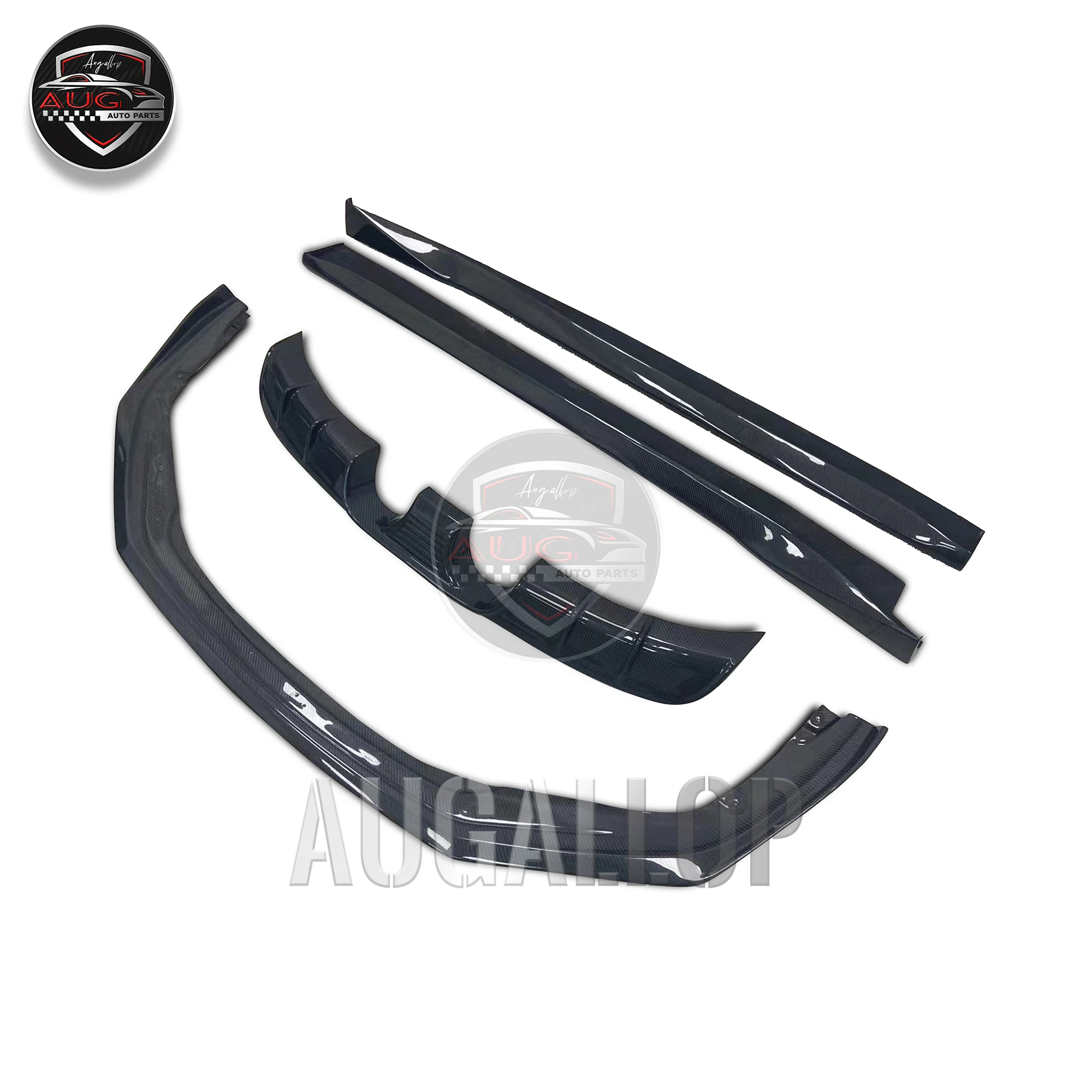 

For Porsche 991.2 carbon fiber front lip side skirt rear lip (B111)