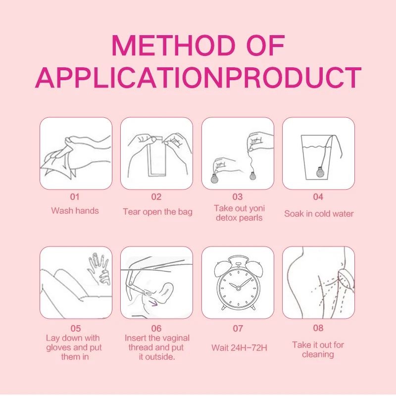 Yoni Detox Pearls 20pcs/lot Yoni Detox Pearls Cleansing Vagina Female Detox Pearl Uterine Pearl Female Beauty and Health Products with vaginal detox tampons