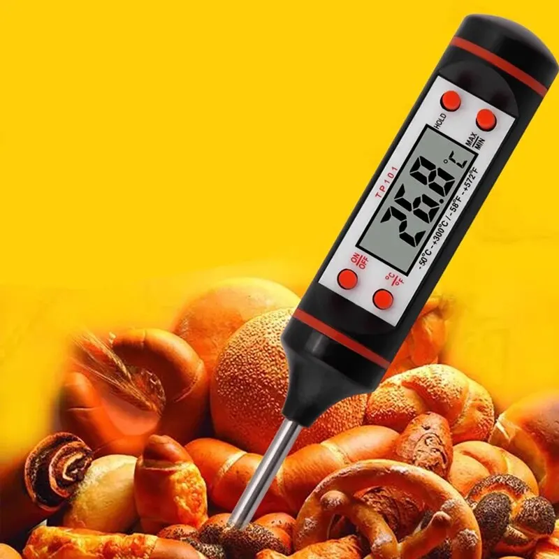 Kitchen Food Thermometer Barbecue Probe Digital Display Electronic