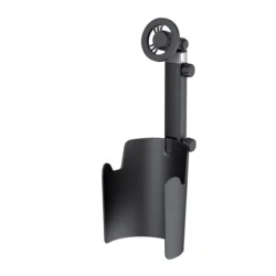 Universal Car Magnetic Phone Holder with Cup Holder - 360° Rotatable 2 - in - 1 Design (Black)