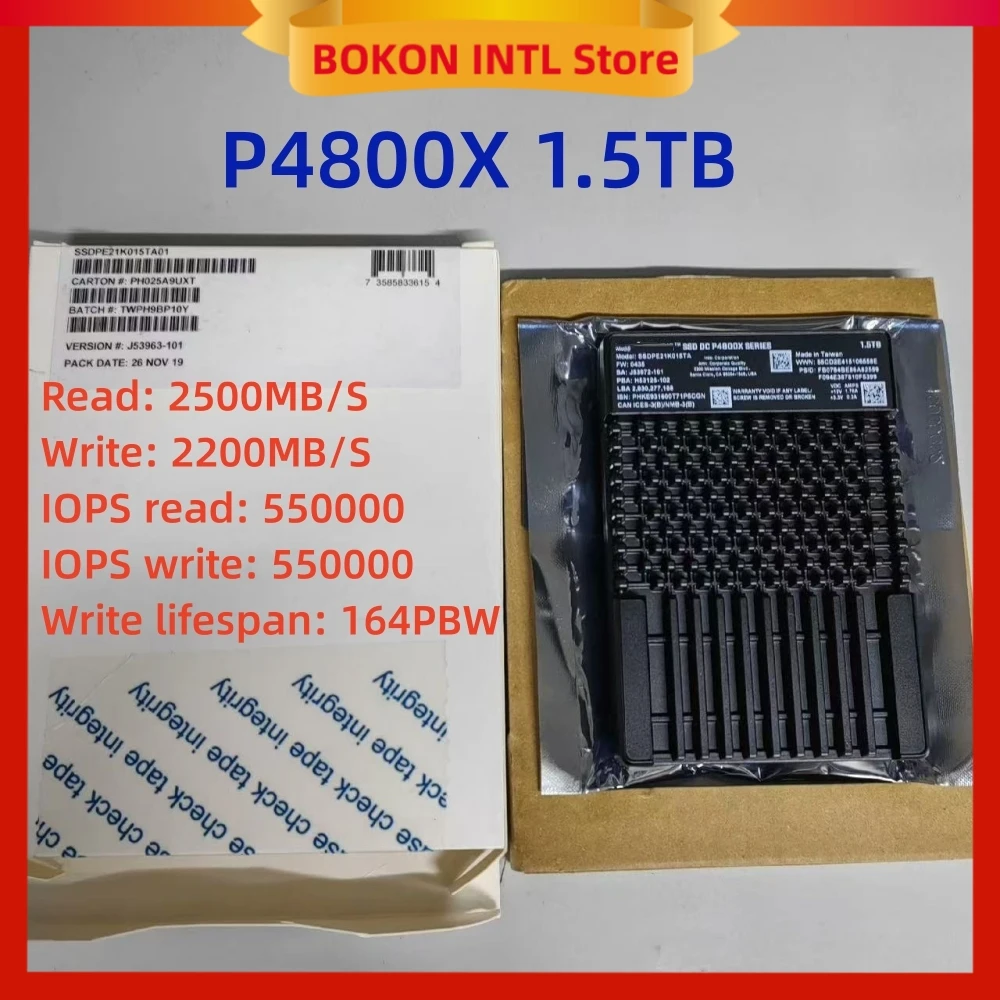 オリジナルインテル Optane P4800X 375 グラム 750 グラム 1.5T U.2