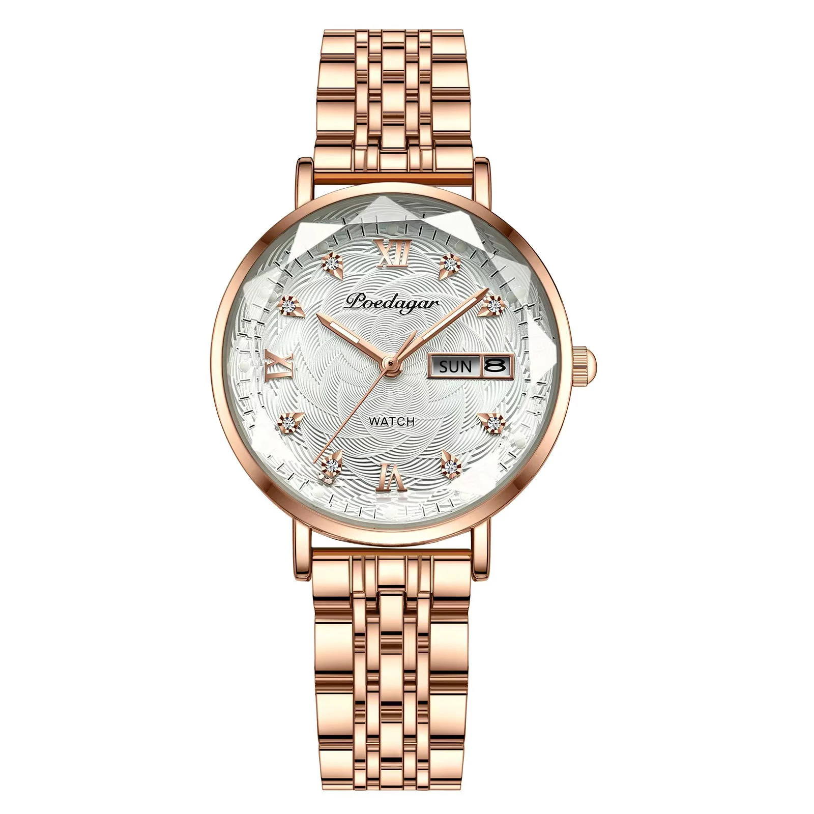 RoseGold White Steel