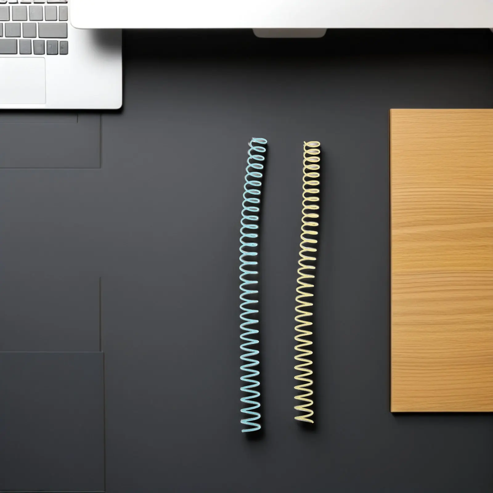 8Pcs 나선형 바인딩 코일 플라스틱 16Mm 루스 리프 바인더 용품 사무실 학교..