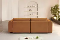 91.5"Mid-Century Modern Boucle Sofas for Living Room,Comfy Sherpa Cloud Couch,Oversized Loveseat Couches for Bedroom-Customized 4