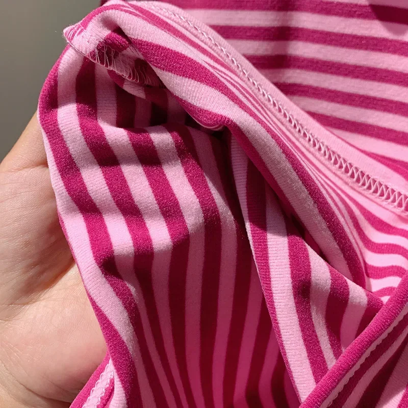 2-10T Toddler Kid Tshirt Baby Boy Girl Clothes Autumn Winter High Collar Cotton Infant T Shirt Striped Basic Tee Top Outfit 5