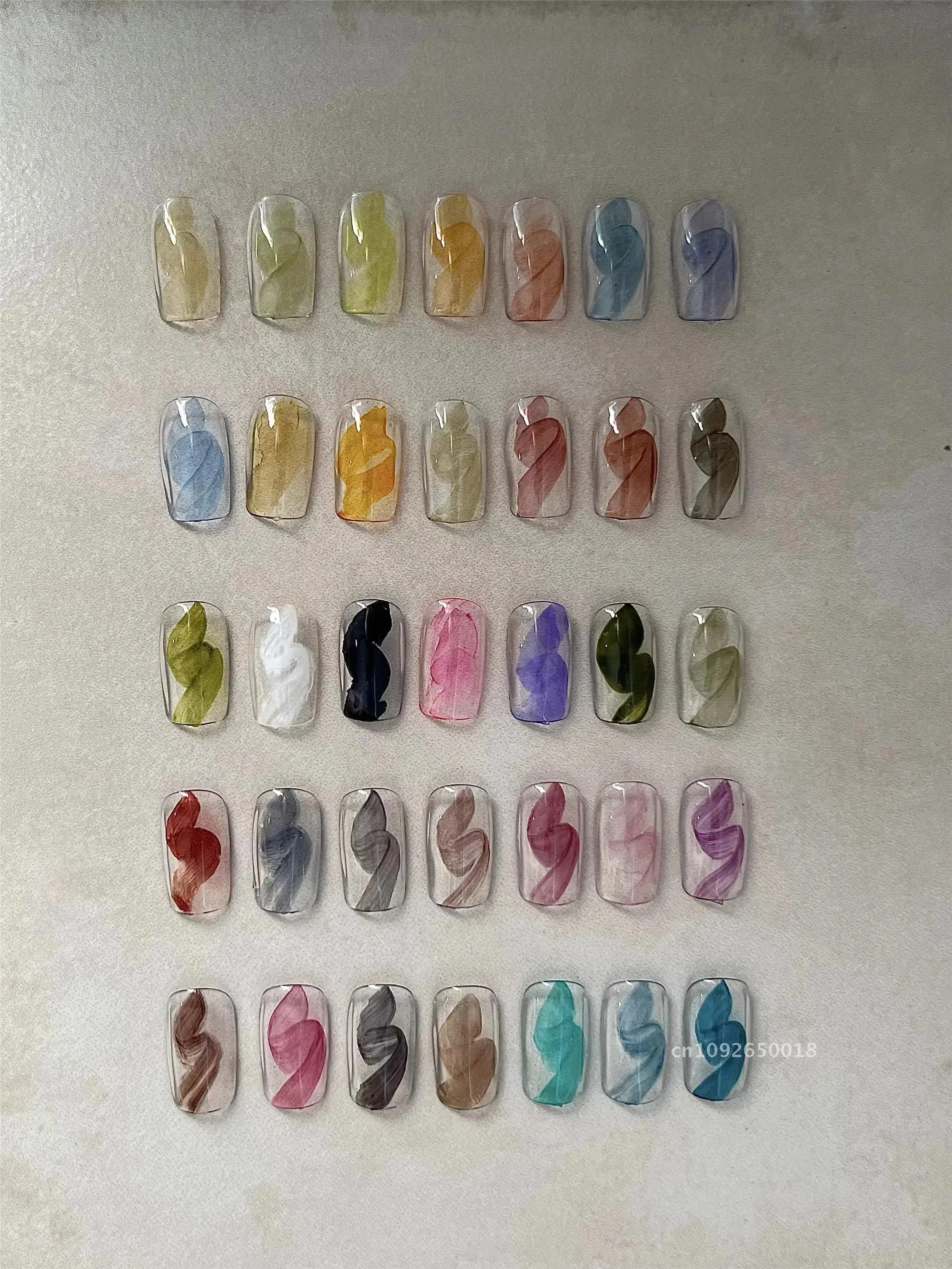 Dinagel 1-18 Color Nail Art Drawing Graffiti Pen Blooming Smoke Manicure Brush Painting Nail Drawing Pen DIY Tool