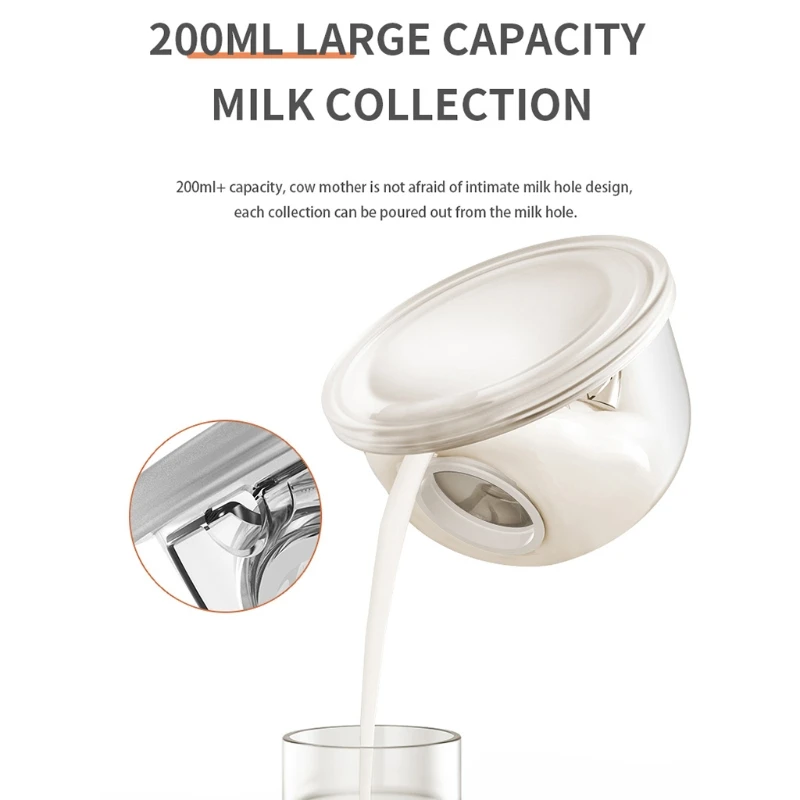 Electric Breast Pump Wearable Hand Free Wearable Breast Cup BPA-free Breast Feeding Milk Collector USB Rechargeable 6