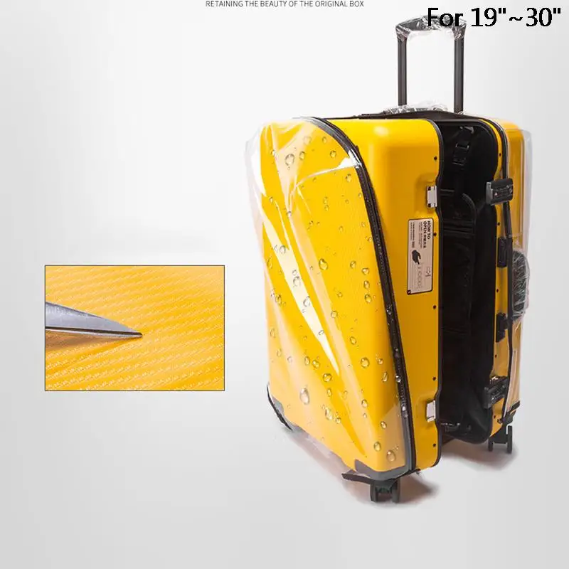 18/30 Full Transparent Luggage Protector Cover Thicken Suitcase Protector  Cover PVC Suitcase Cover Rolling Luggage Cover - AliExpress