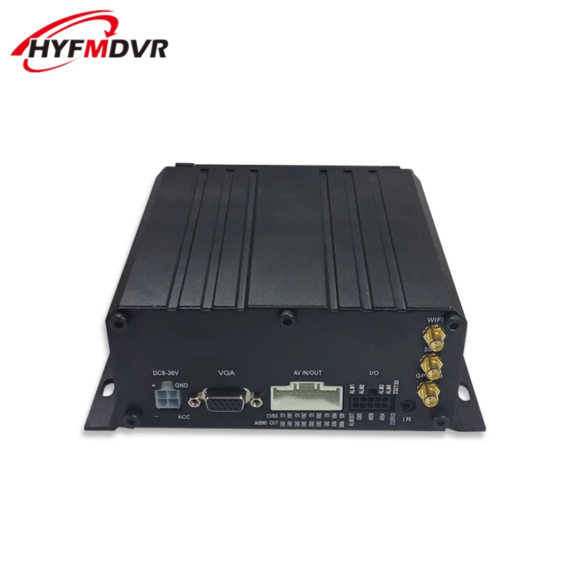 

HYFMDVR 4 Channels Hard Drive Car MDVR H.264 Wide Voltage Support Upgrade Truck Local Video Surveillance Mobile DVR with GPS 4G