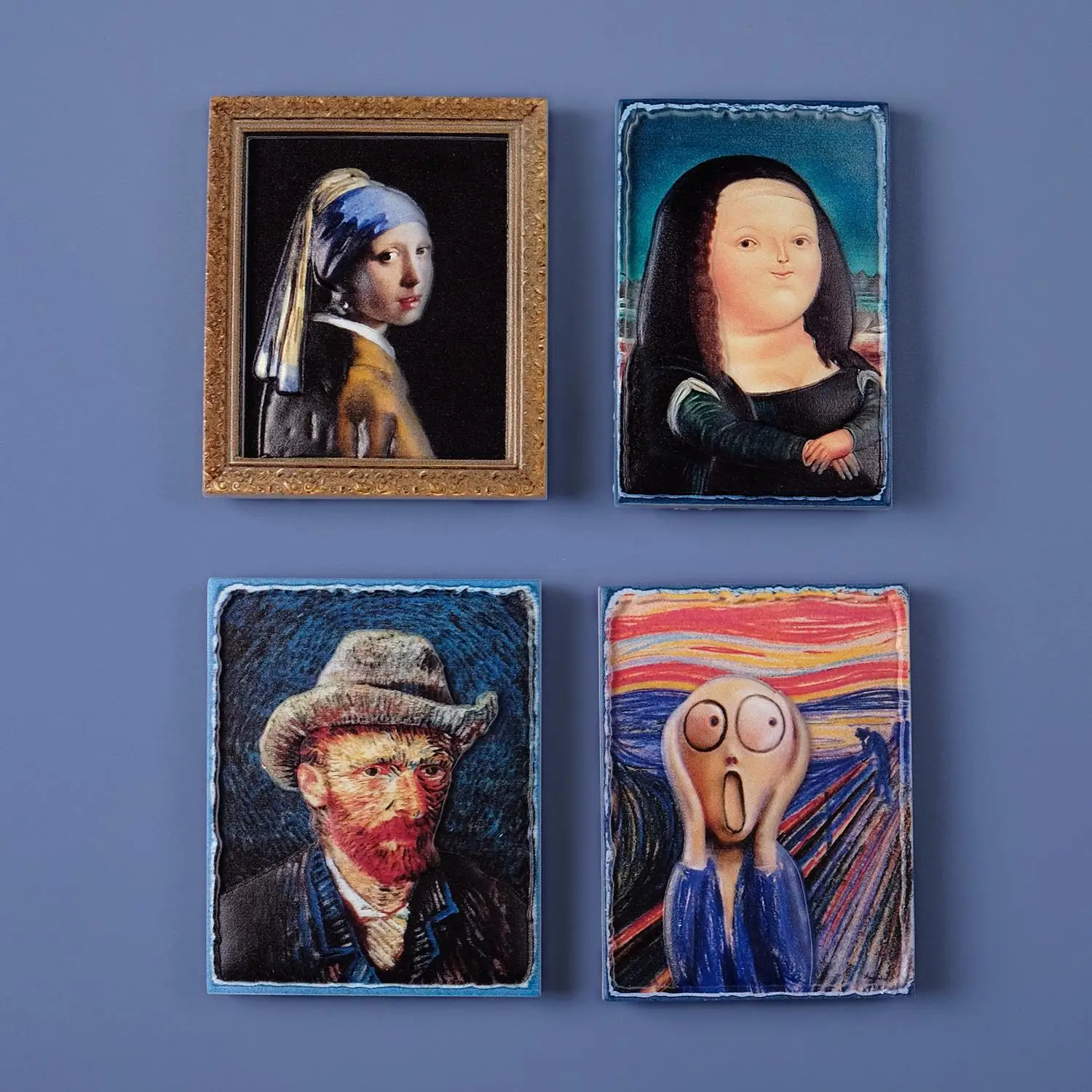 Van Gogh Magnetic Fridge Stickers Cartoon Magnetic Stickers Handmade Resin Crafts Cute Souvenir Fridge Magnet Gift For Kids Birthday