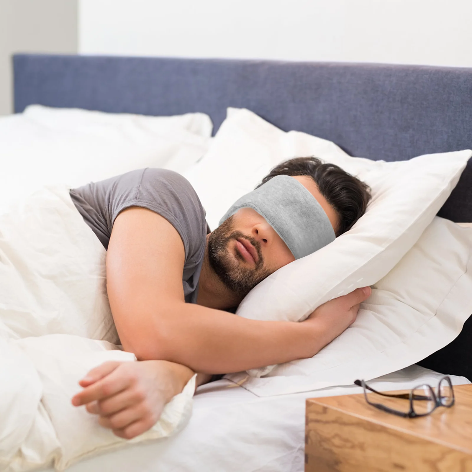 Soundproof Earmuffs Head Bands Women Eye Mask for Sleeping Headband Masks Anti-noise