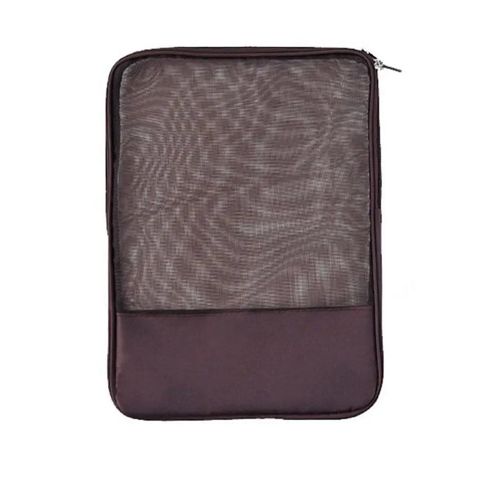 Zipper Storage Wallet School Paper Folder Briefcases Grid File Bag Expanding Wallet A4 File Folder Bag Document Organiser