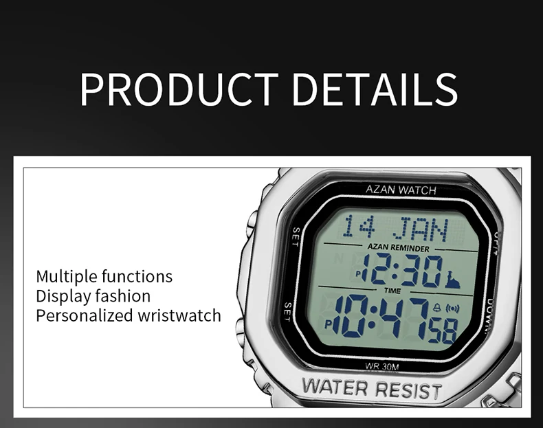 Orologio da polso digitale di lusso da uomo, orologio da polso alla moda, orologio antiurto con conto alla rovescia, impermeabile, con data e settimana, orologio da uomo_voghion.com