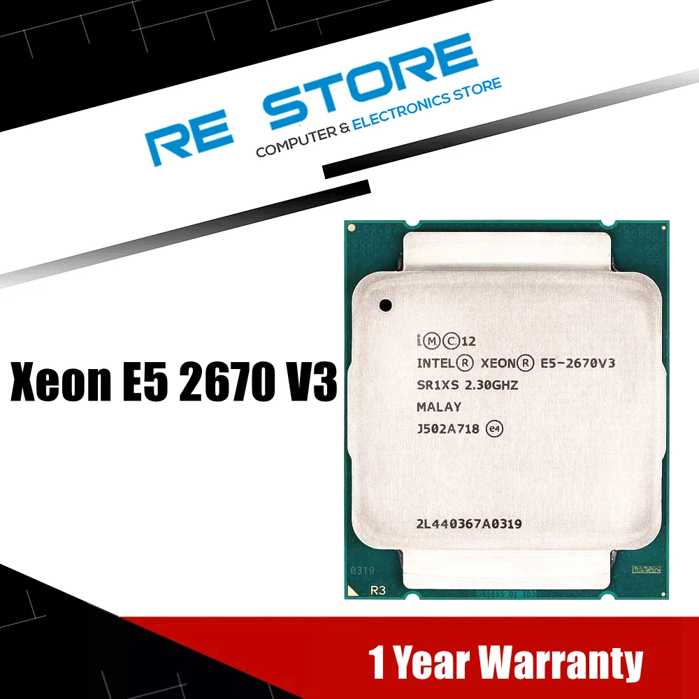 Intel Xeon E5 2670 V3 Cpu E5 2670V3 SR1XS 2.30Ghz 30M 12 Cores Lga 2011 3 Processor|CPU's| - AliExpress