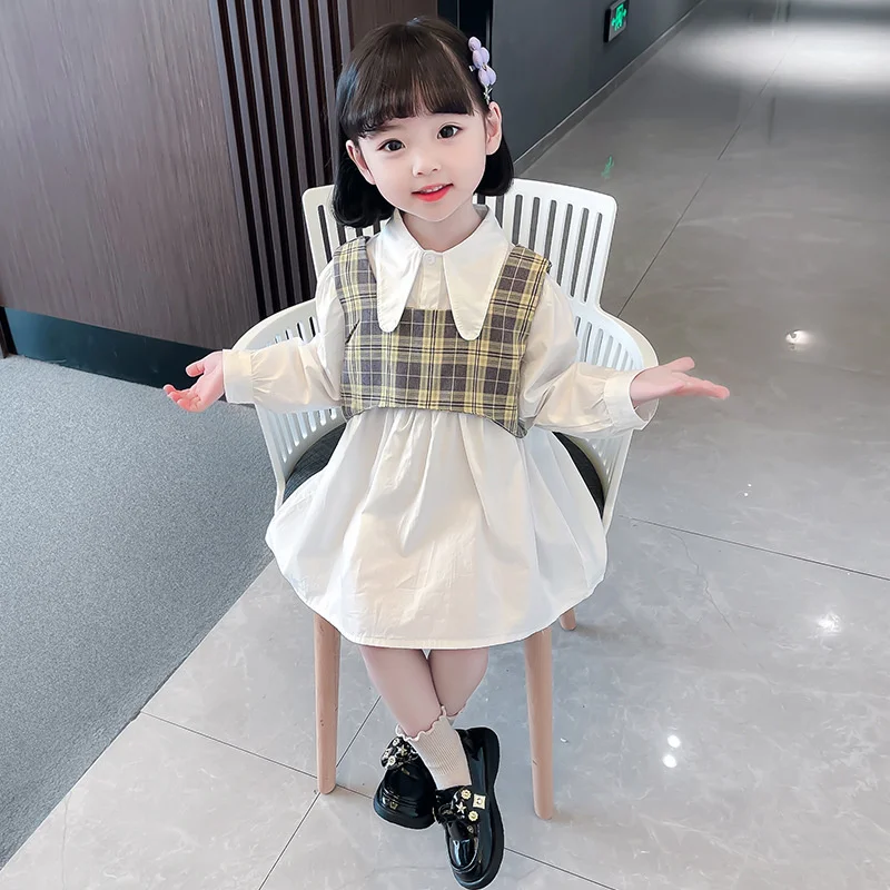 여아용 체크 무늬 블라우스 코트 재킷, 봄 여름 외투, 야외 해변 파티 가디건, 2022 외투