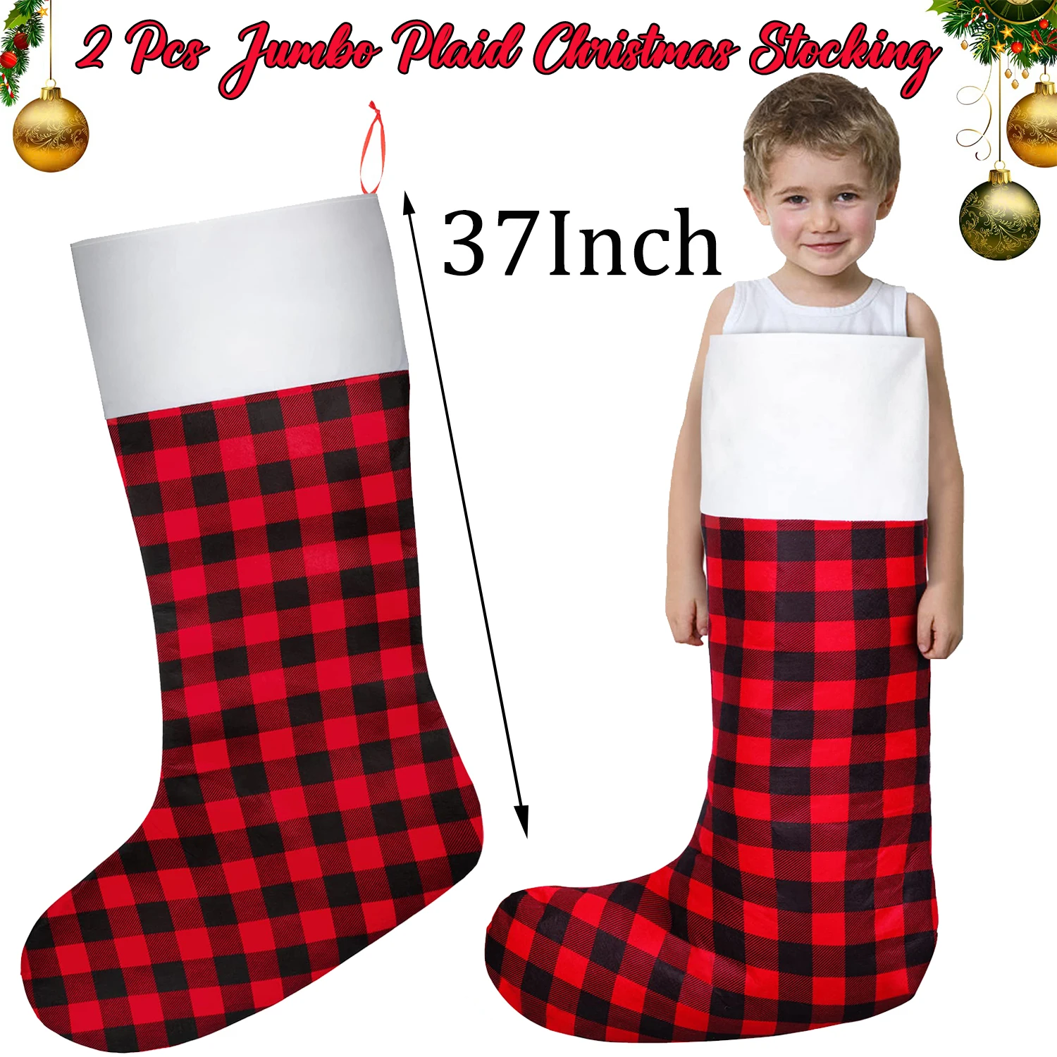 Christmas Stockings 2Pcs 37Inch for Xmas