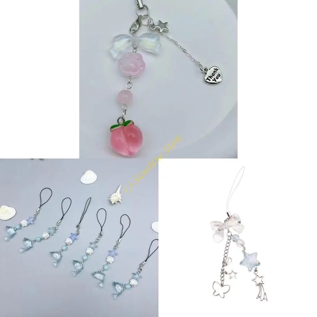 Stylish Sweet Phone Charm Key Pendant