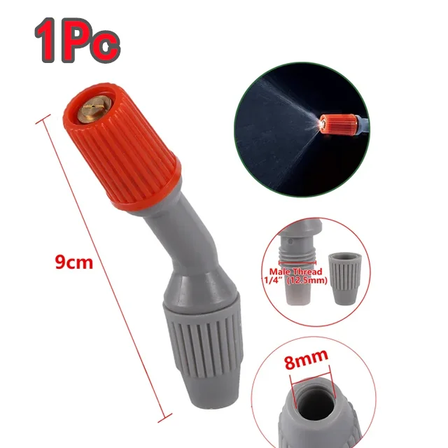 KZQ 1 pezzo ugello di spruzzo in plastica, accessori per irrigazione da giardino, pezzi di ricambio per spruzzatore a zaino da 3L/5L/8L per agricoltura, nero