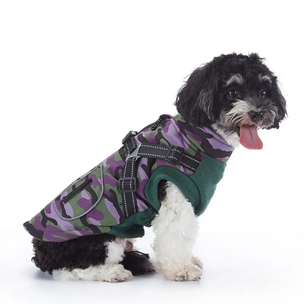 Soft Fabric Pet Apparel Zipper Pet Jacket for Dogs Winter Dog Coat Bundle Waterproof Snow Jacket with Zipper Windproof for Dogs