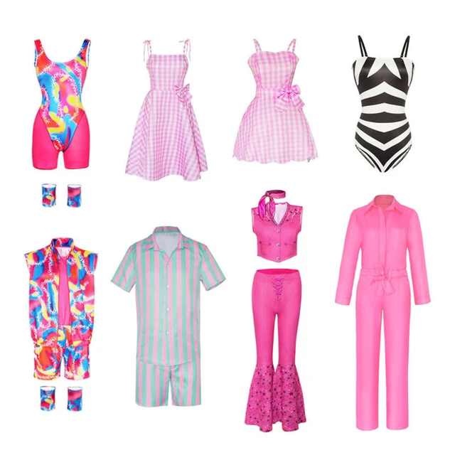 Traje de Barbie para adultos e crianças, vestido sling, maiô Ken, macacão,  roupa de Halloween, cosplay para menino e menina, roupas infantis -  AliExpress