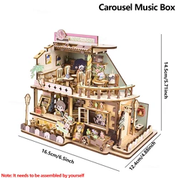 Charming DIY Miniature Wooden Sweet Shop Dollhouse Kit - 3D Puzzle Craft Gift Set (1 Set Dessert House)