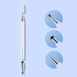 Versatile 3-in-1 Touchscreen Stylus Pen for Drawing and Navigation (3 in 1 white)