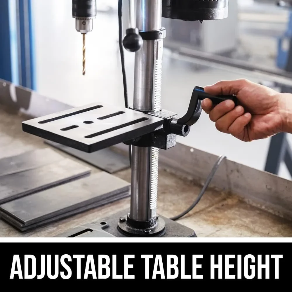 6.2 Amp 10 In. 5-Speed Benchtop Drill Press with Laser Alignment & Work Light - DP9505-00 6