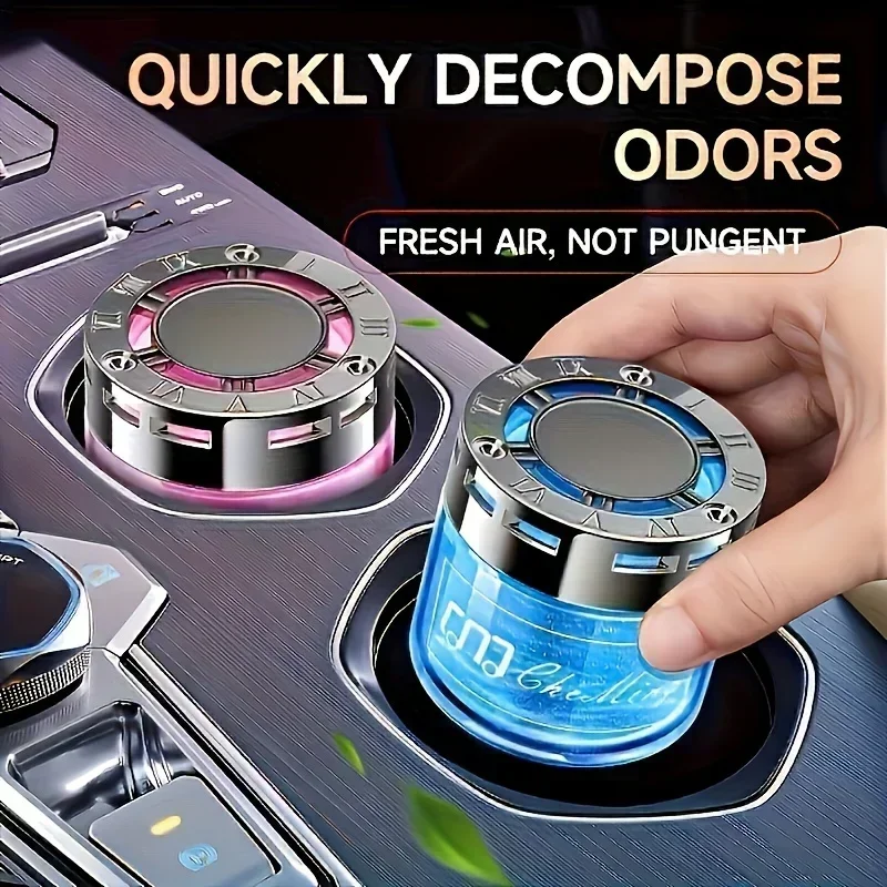 2025 New Flowing Sand Solid Fragrance Car Aromatherapy High End Car Logo Car Aromatherapy Seat Decoration Air Freshener