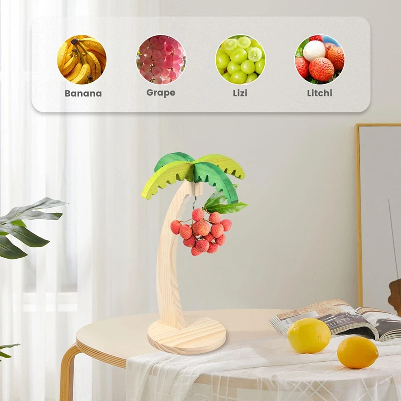Banana Holder Stand, Banana Holder With Durablestainless Steel Hook, Banana Hanger Stand,Creative Shape Banana Holder 3