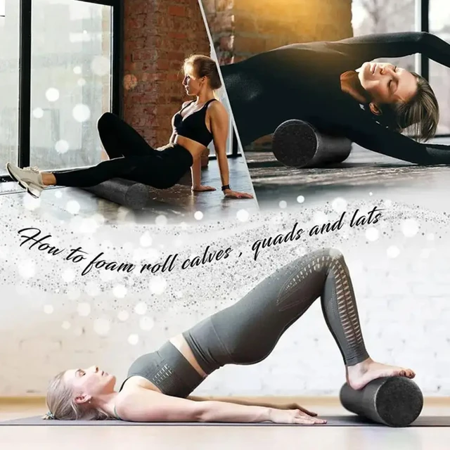 Yoga Pilates Foam Roller Eva Foam Deep Tissue Massage Equipment Muscle Training Yoga Recovery Fitness A7q8 3